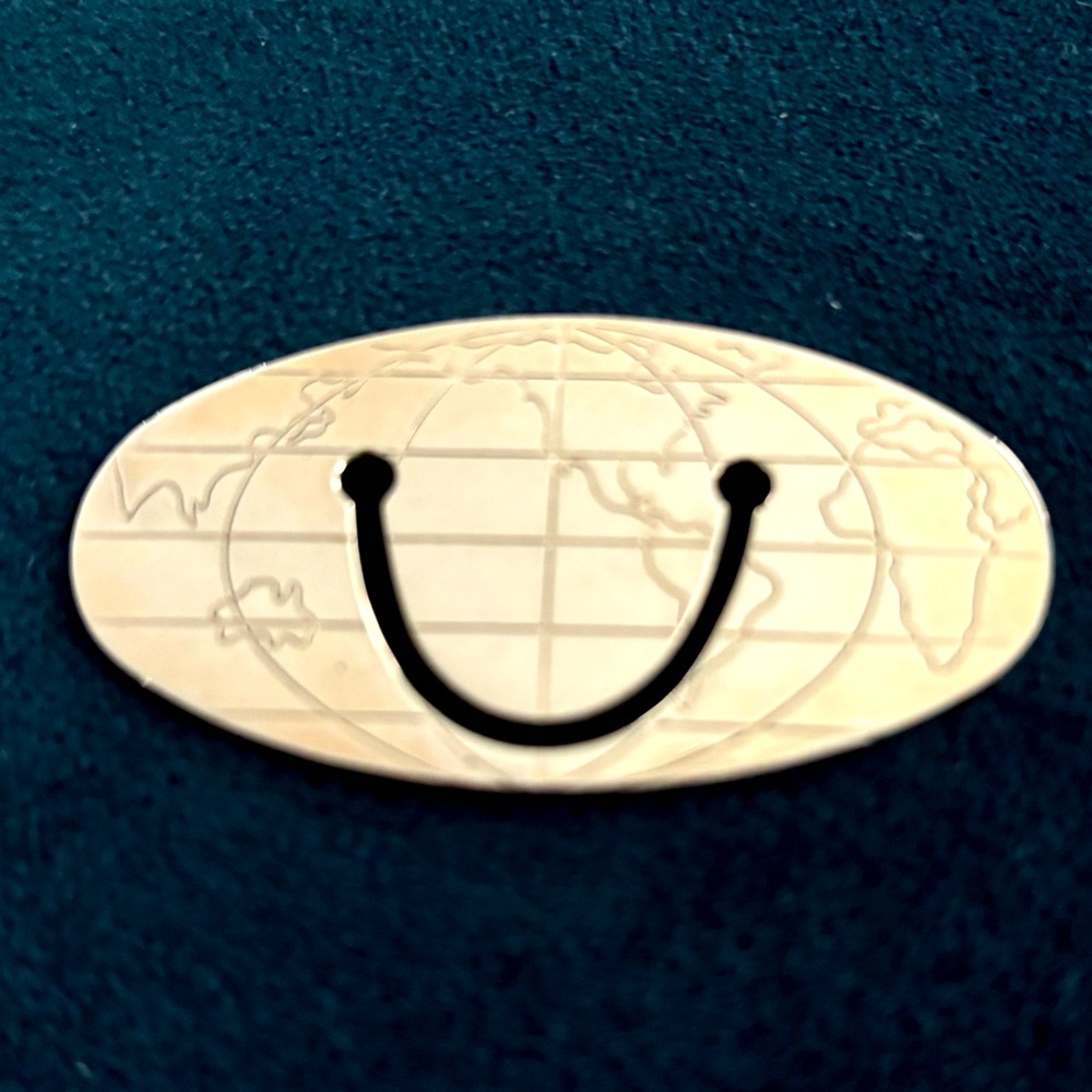 🌹Vintage Tiffany & Co. Sterling Silver World Map Bookmark